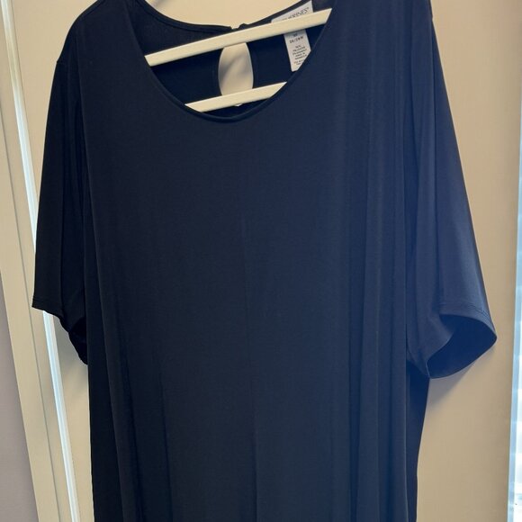 Catherine's Maxi Dress, black with short sleeves - Picture 1 of 4